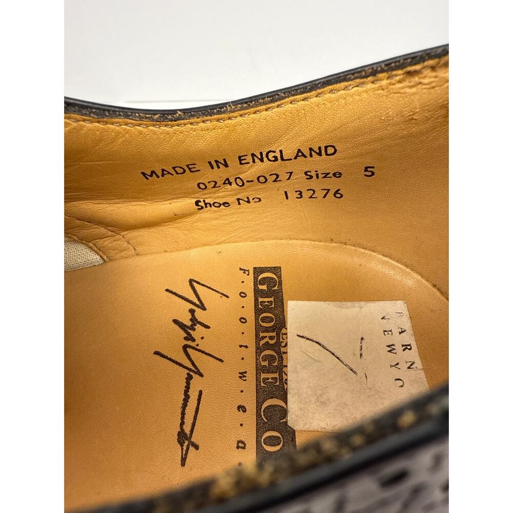 George Cox x Yohji Yamamoto Derby Shoe Womens Spectator Black White Made England - Picture 9 of 16